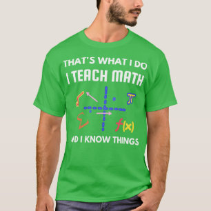 Cool für Mathematiklehrer, dass ich Mat lehre T-Shirt