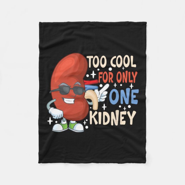 Cool für nur eine Nierentransplantation Nierenerkr Fleecedecke (Vorderseite)