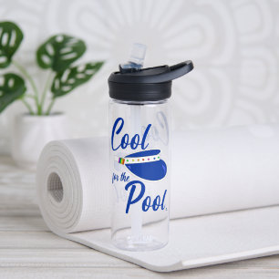 Cool für Pool-Spaß Sommer-Visor Art-Motto Trinkflasche