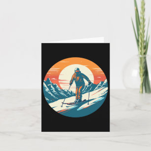 Cool für Snowboard und Ski Lover im weißen Mund Karte