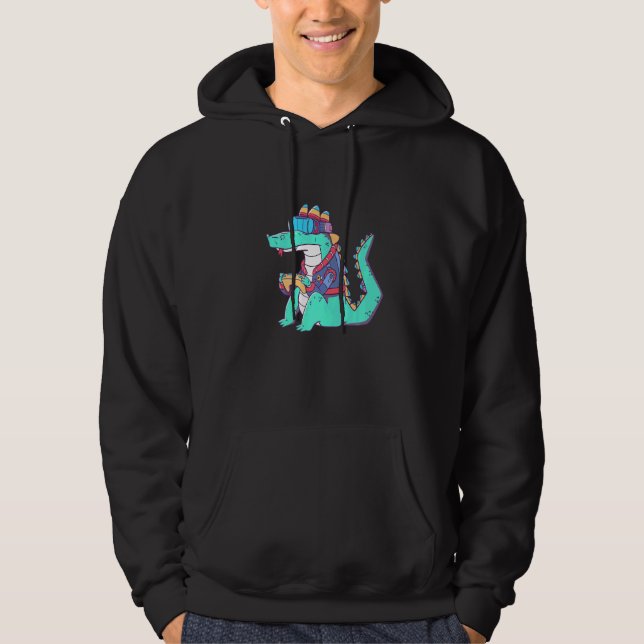Cool Gamer Aligator Hoodie (Vorderseite)