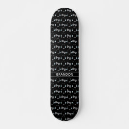 Cool Gamer Custom Black Gaming Muster Skateboard