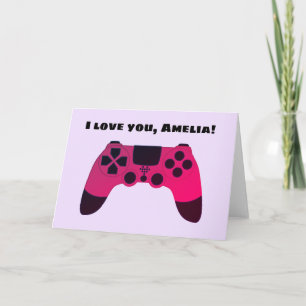 Cool Gamer Design - Gaming-Controller Nerdy Karte