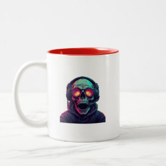 Cool Gamer Skull-Kaffee-Tasse Zweifarbige Tasse