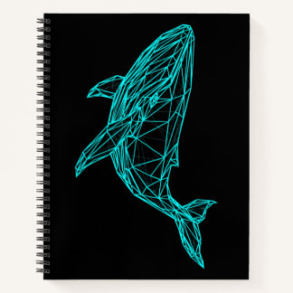 Cool Gamer Whale Deluxe Spiral Notebook Notizbuch