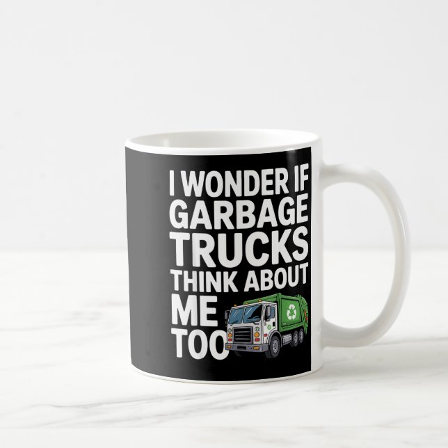 Cool Garbage Truck Design For Men Women Trash Garb Kaffeetasse (Rechts)