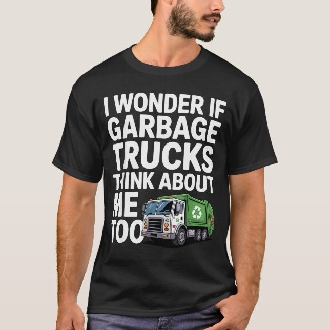 Cool Garbage Truck Design For Men Women Trash Garb T-Shirt (Vorderseite)