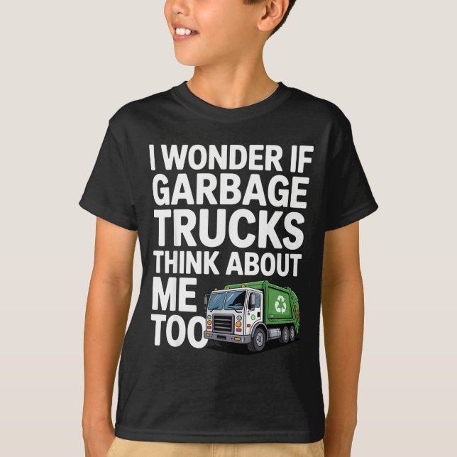 Cool Garbage Truck Design For Men Women Trash Garb T-Shirt (Vorderseite)