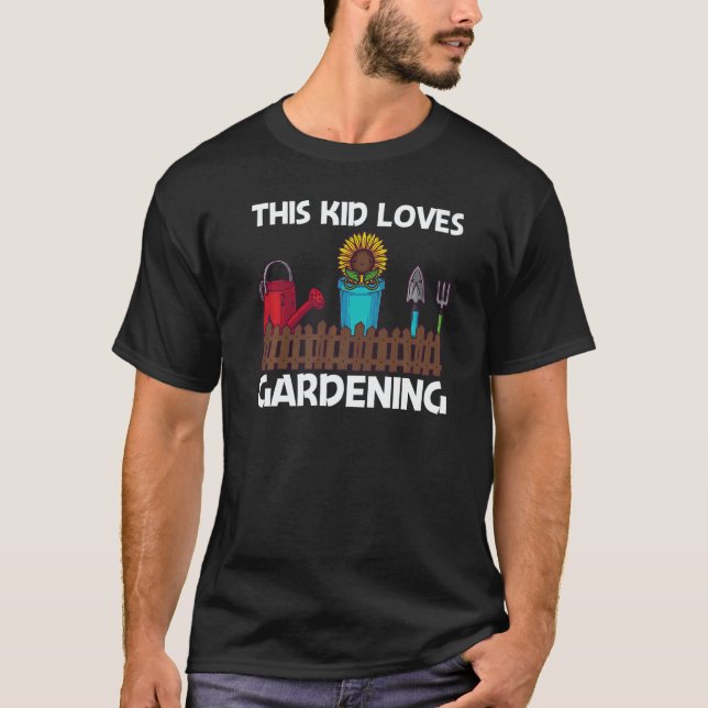 Cool Gardening For Kids Boys Gardener Garden T-Shirt (Vorderseite)