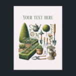 Cool Gardening Landscaping customizable Postcard Postkarte<br><div class="desc">Cool Gardening Landscaping customizable Postcard</div>