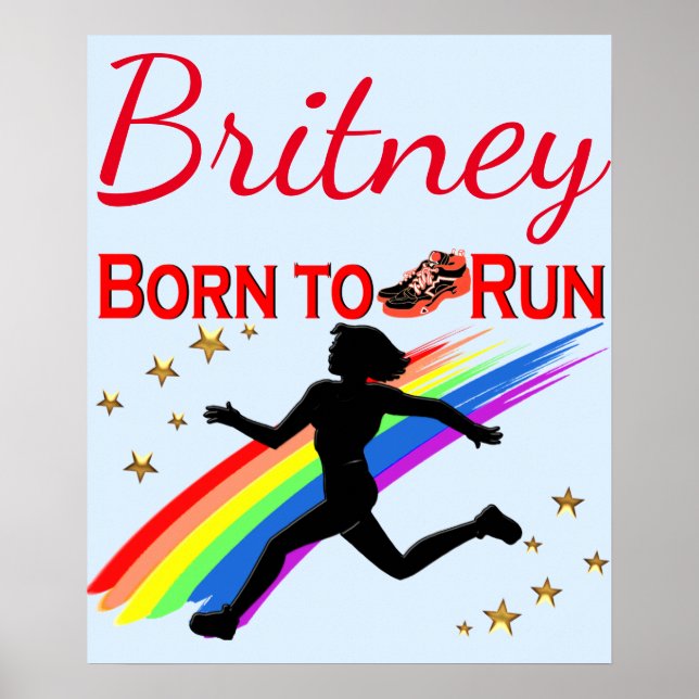 COOL, GEBOREN ZUM AUSFÜHREN VON TRACK POSTER (Vorne)