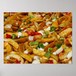 Cool gebratene Kartoffeln Poster! Poster