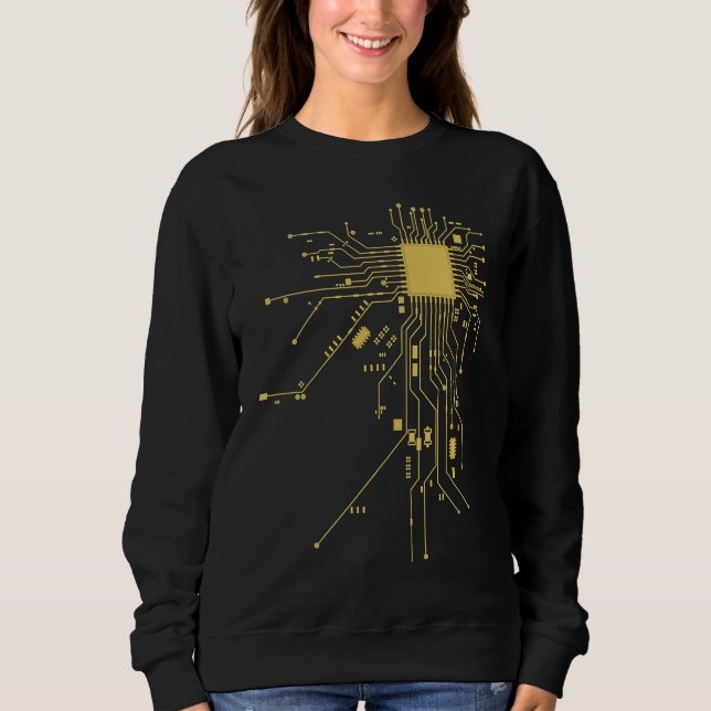 Cool Geek CPU Sweatshirt (Vorderseite)