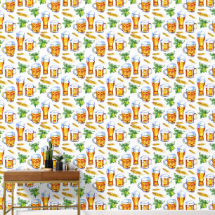 Cool gefliestes Biermuster Tapete