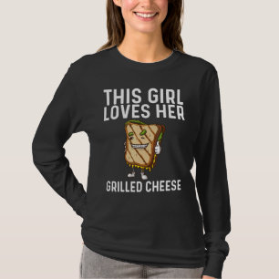 Cool gegrillter Käse Art für Mädchen Kinder Sandwi T-Shirt