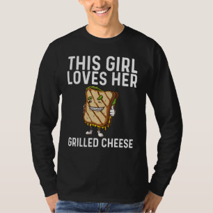 Cool gegrillter Käse Art für Mädchen Kinder Sandwi T-Shirt