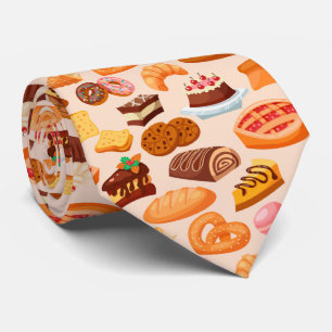 cool gekacheltes Bäckermuster Krawatte