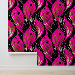 Cool gekacheltes rosa Muster Tapete