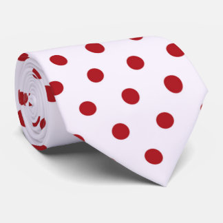 cool gekacheltes, weißes Polka-Punktmuster Krawatte