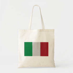 Cool geknetete italienische Flag Tote Bag Tragetasche