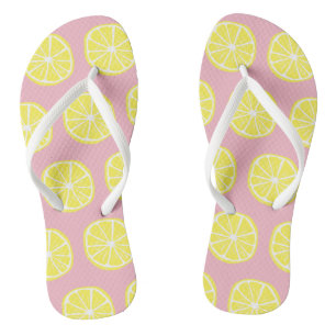 Cool-gelbes Zitronenröschen-Zitronenröschen-Muster Flip Flops