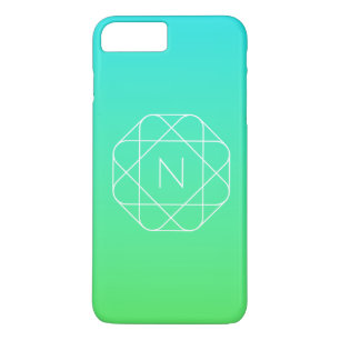 Cool Geometrisches Monogramm   Blue & Lime Green O Case-Mate iPhone Hülle