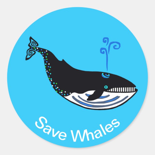 Cool - Gerettet WALES - Natur - Erhaltung - Blau Runder Aufkleber (Vorderseite)