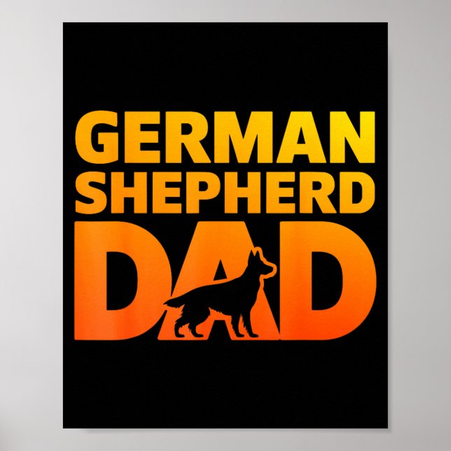 Cool German Shepherd Design For Men Boys Dog Lover Poster (Vorne)