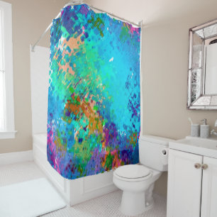 Cool gezacktes Graffiti Art Design Duschvorhang