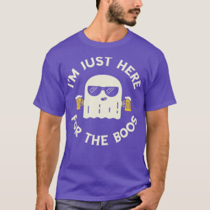 Cool Ghost Beer Halloween Drink Boos Funny Boos T-Shirt