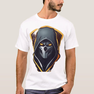 Cool Ghost Graphic T - Shirt - Spooky und stilvoll
