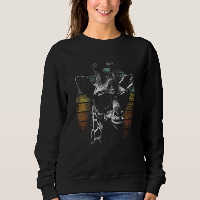 Cool giraffe Africa Savannah Safari Giraffe motif  Sweatshirt (Vorderseite)