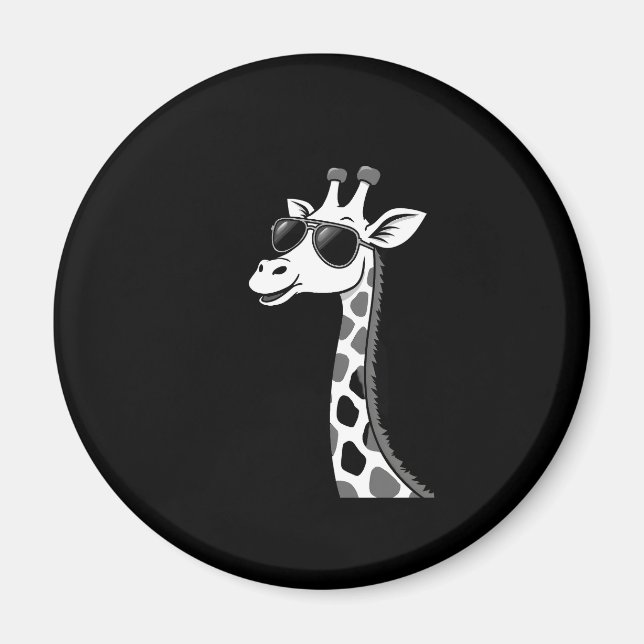 Cool Giraffe Art For Men Women Kids Animal Lover A Magnet (Vorne)