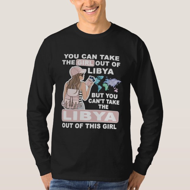 Cool Girl from Libya  Proud Libya Girl T-Shirt (Vorderseite)