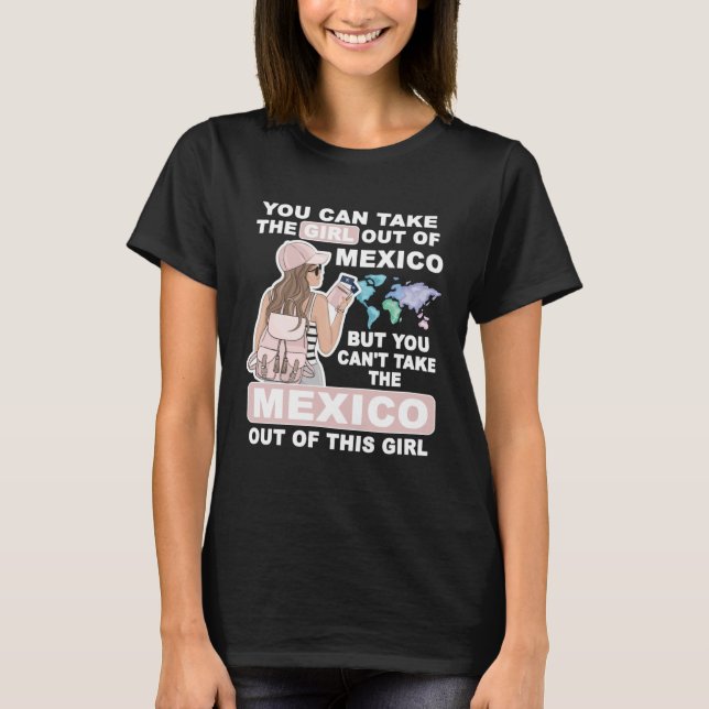Cool Girl from Mexico  Proud Mexico Girl T-Shirt (Vorderseite)