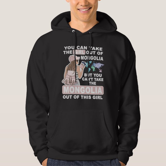 Cool Girl from Mongolia  Proud Mongolia Girl Hoodie (Vorderseite)