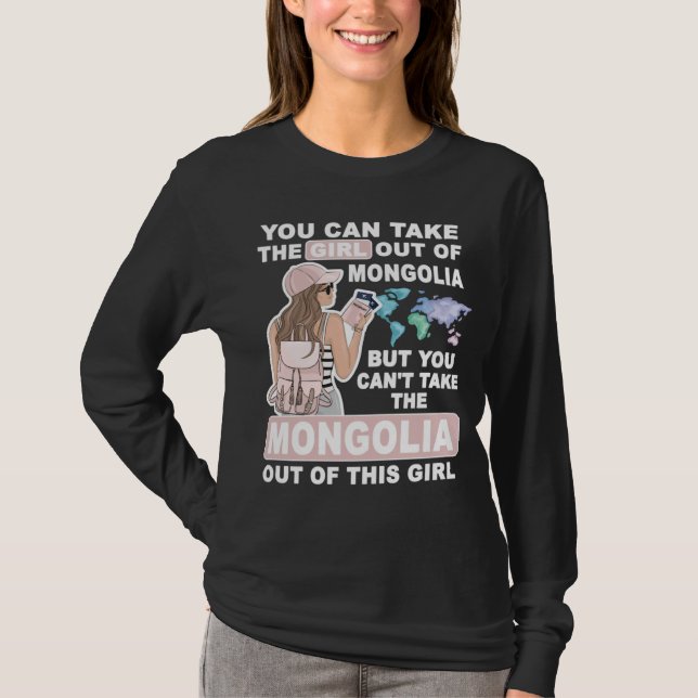 Cool Girl from Mongolia  Proud Mongolia Girl T-Shirt (Vorderseite)