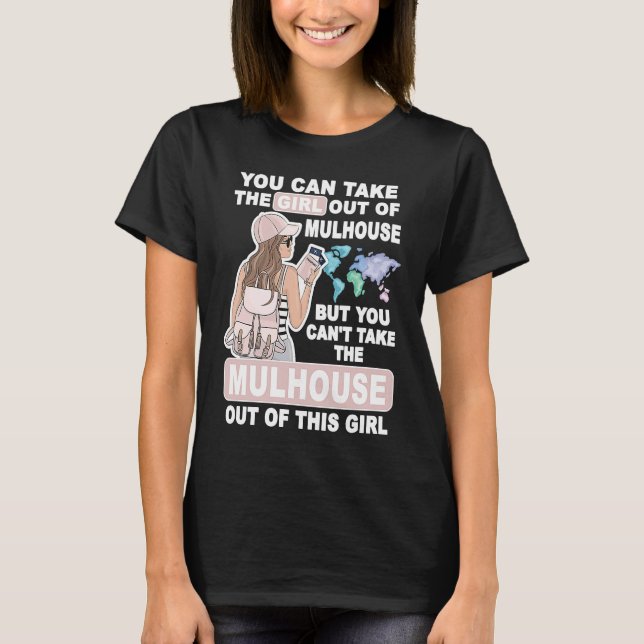Cool Girl from Mulhouse City  Proud Mulhouse Girl T-Shirt (Vorderseite)
