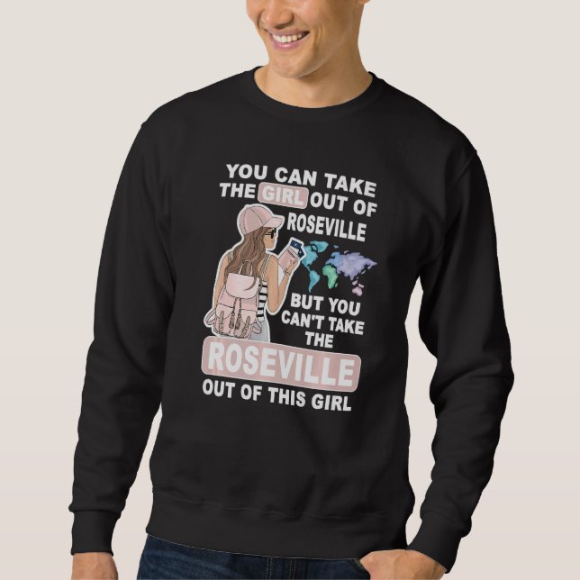 Cool Girl from Roseville City  Proud Roseville Gir Sweatshirt (Vorderseite)