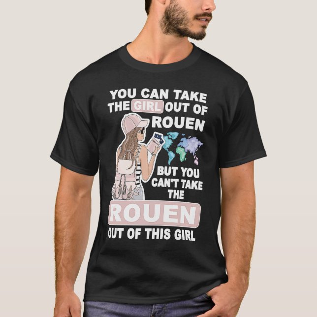 Cool Girl from Rouen City  Proud Rouen Girl T-Shirt (Vorderseite)