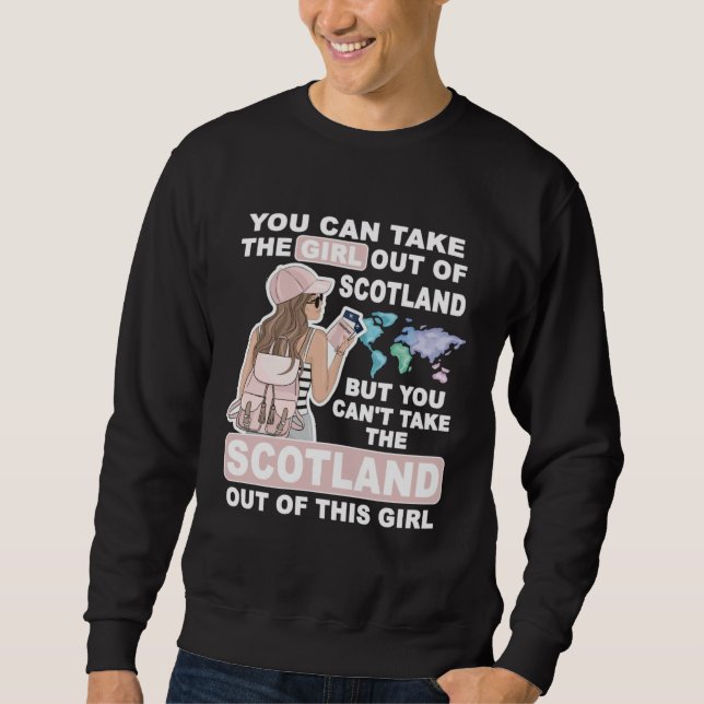 Cool Girl from Scotland  Proud Scotland Girl Sweatshirt (Vorderseite)