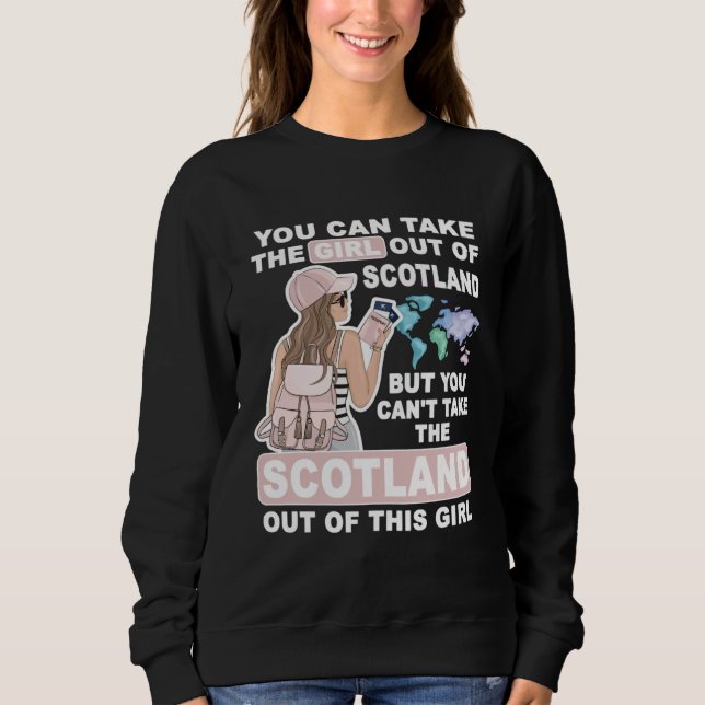 Cool Girl from Scotland  Proud Scotland Girl Sweatshirt (Vorderseite)