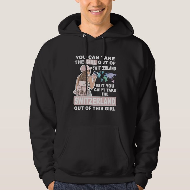 Cool Girl from Switzerland  Proud Switzerland Girl Hoodie (Vorderseite)