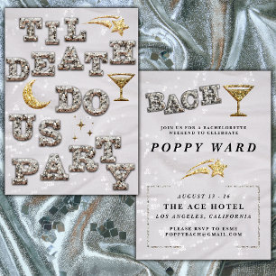 Cool Girl Glam Glitzer Metallic Einladung