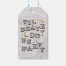 Cool Girl Glam Glitzer Metallic Geschenkanhänger