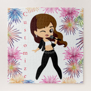 Cool Girl Sings Karaoke Thunder_Cove Puzzle