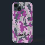 Cool Girly Pink Camouflage Camouflage Name Persona Case-Mate iPhone Hülle<br><div class="desc">Camouflage Muster Design in Farbkombination von Rosa, lila und hellolivgrün und dunklerem Olivengrün in einem subtilen Grauton mit einem Platz für Ihren Namen. Personalisieren Sie ihn mit dem Namen des Empfängers oder passen Sie ihn an, wenn Sie den Schriftart, die Schriftgröße und die Textfarbe ändern und den Text verschieben möchten....</div>