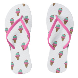 Cool Giro Colorful Ice Creme Cones Flip Flops