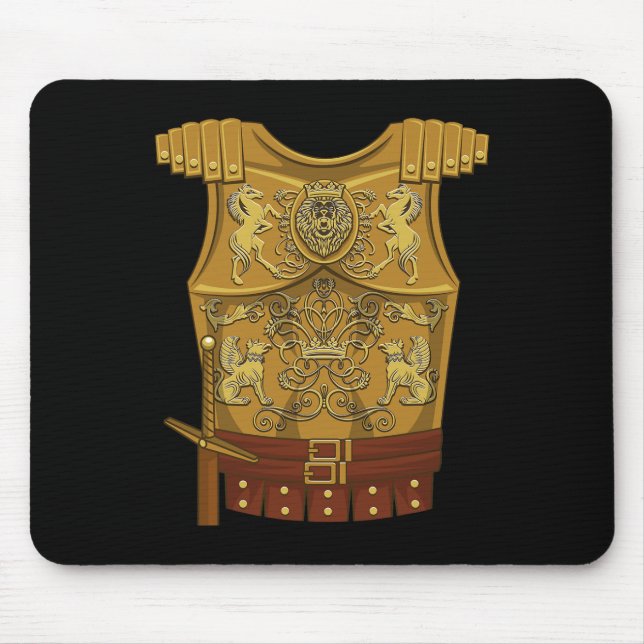 Cool Gladiator Halloween Combat Kostüm Kämpfer Gi Mousepad (Vorne)
