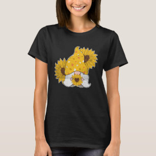 Cool Gnomes Heart Sunflower Hippie Gnomes Family m T-Shirt